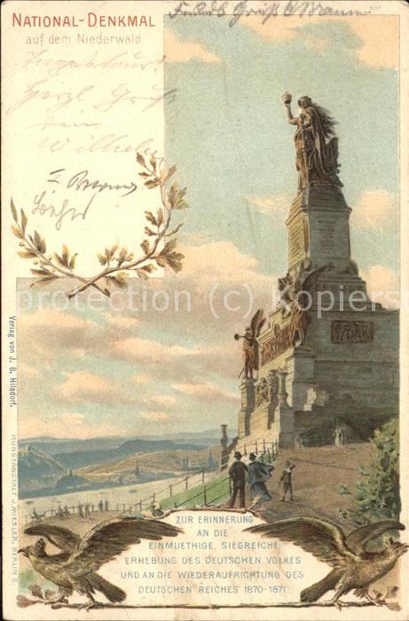 Ruedesheim Rhein Nationaldenkmal Niederwald