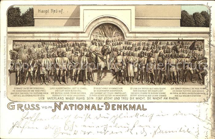 Ruedesheim Rhein Nationaldenkmal Niederwald Hauptrelief