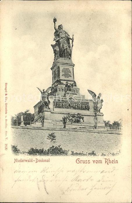 Ruedesheim Rhein Nationaldenkmal Niederwald