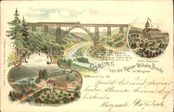 Remscheid Schloss Küppelstein Kaiser Wilhelm Brüc