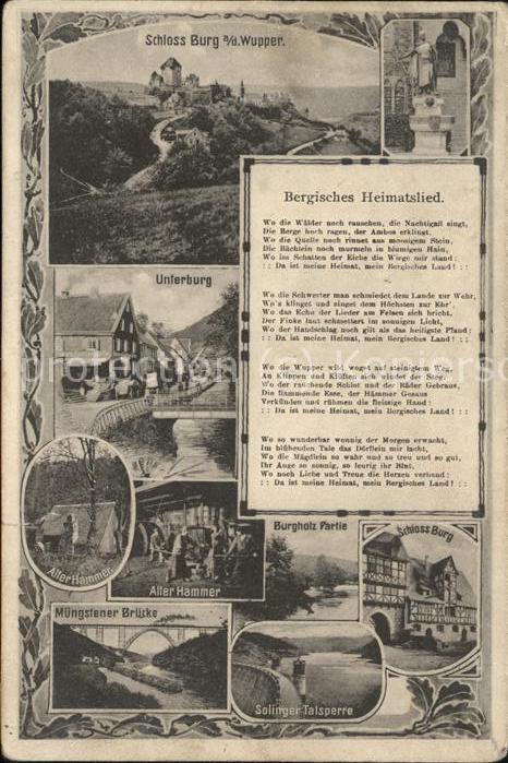 Burg Wupper Schloss Unterburg Müngstener Brücke Alt