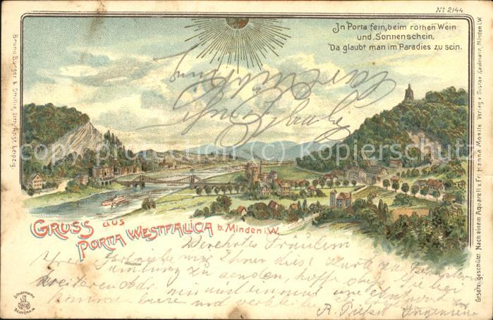 Porta Westfalica Rhein Panorama