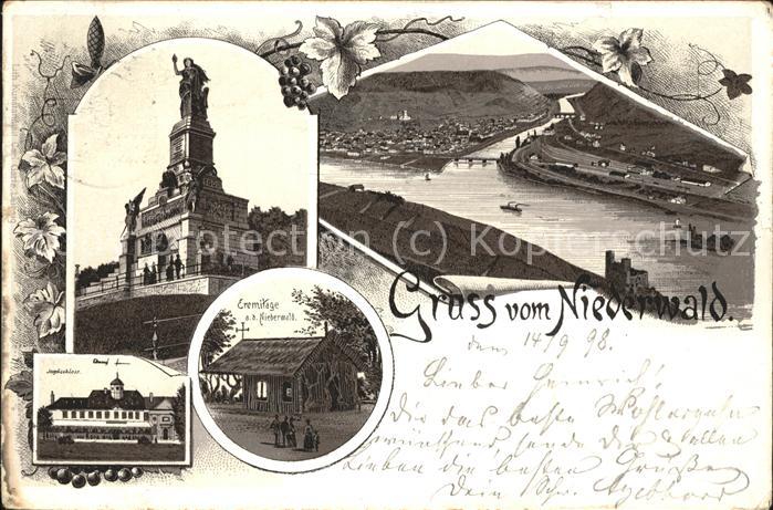 Ruedesheim Rhein Nationaldenkmal Niederwald Dt Eck Eremi