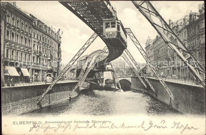 Elberfeld Wuppertal Schwebebahn Haltestelle Döppersberg