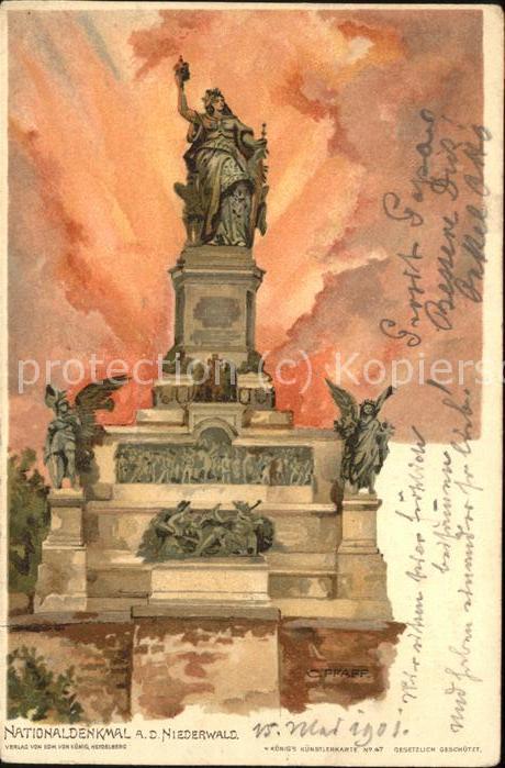 Ruedesheim Rhein Niederwald Nationaldenkmal