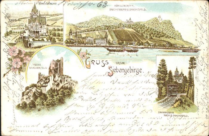 Siebengebirge Königswinter Drachenburg Ruine Drachenf