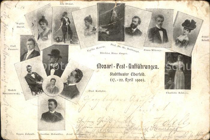 Elberfeld Wuppertal Ensemble des Stadttheaters Mozart Fest