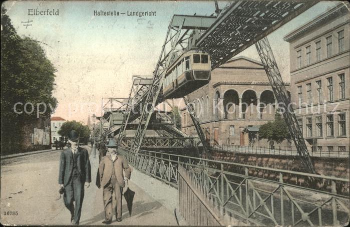 Elberfeld Wuppertal Schwebebahn Haltestelle Landgericht