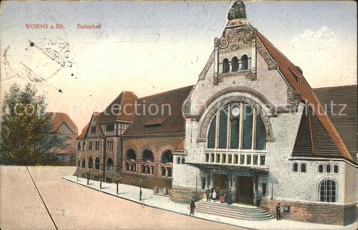 Worms Bahnhof Feldpost