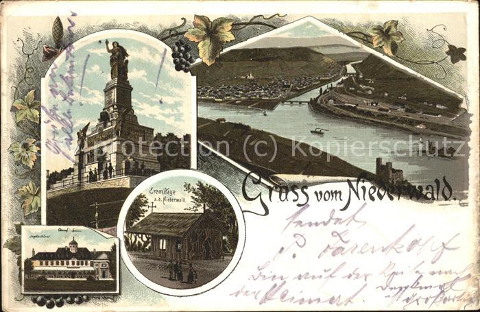 Ruedesheim Rhein Nationaldenkmal Eremitage Jagdschloss D