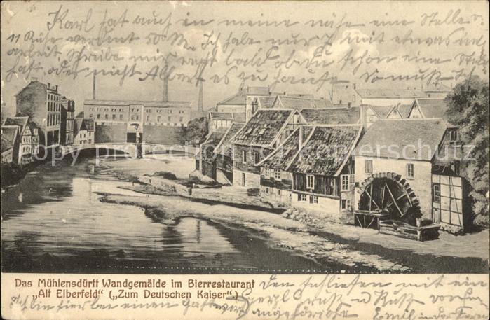 Elberfeld Wuppertal Wandgemälde im Bierrestaurant Alt Elber