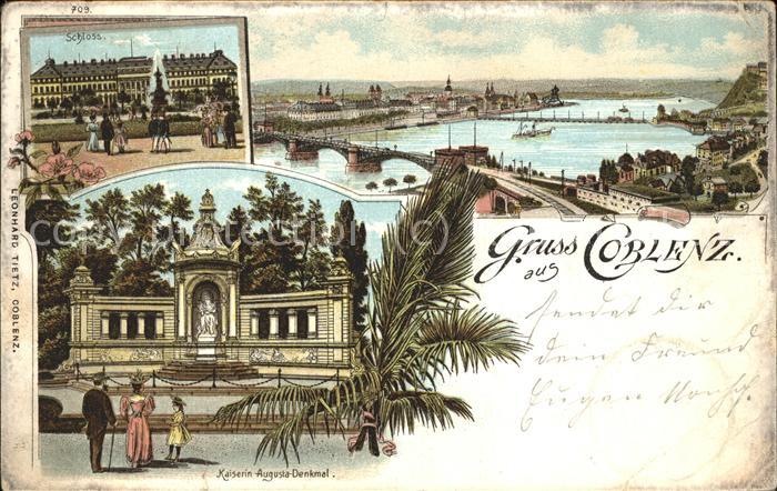 Coblenz Koblenz Schloss Rheinpartie Kaiserin Augusta De