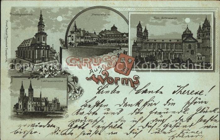 Worms Dreifaltigkeitskirche Festspielhaus Dom Liebfrauenkirche