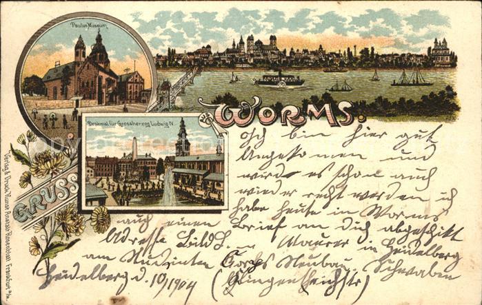 Worms Paulus Museum Rheinpanorama Ludwigdenkm