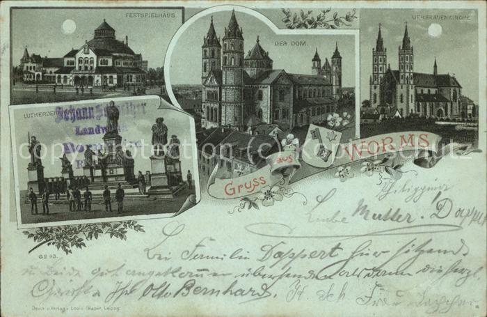 Worms Lutherdenkmal Dom Festspielhaus Liebfrauenkirche