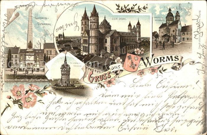 Worms Lutherdenkmal Dom Wasserthurm Liebfraue