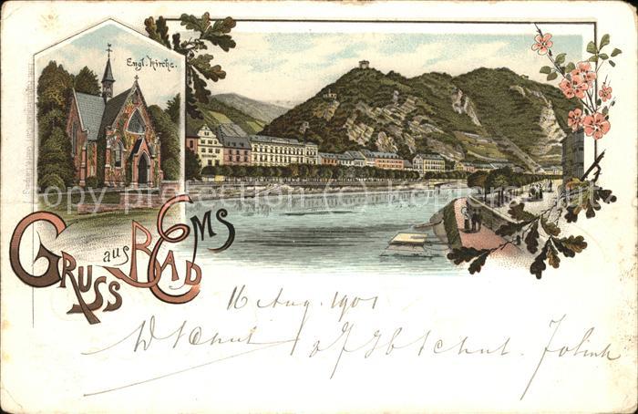 Bad Ems Lahn Ev Kirche Panorama