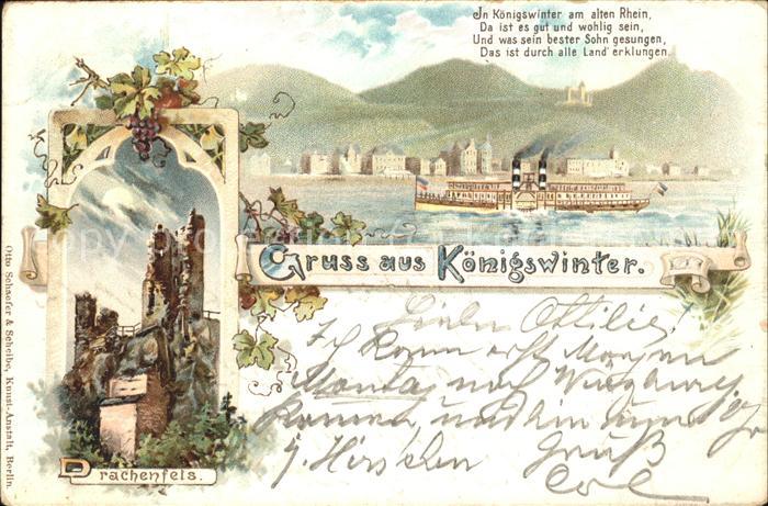 Koenigswinter Rheinpanorama Zahnradbahn Ruine Drachen