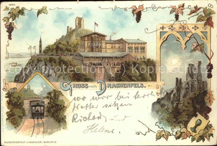 Koenigswinter Drachenburg Ruine Drachenfels Hotel Zah