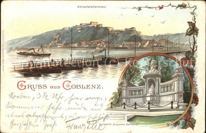 Coblenz Koblenz Festung Ehrenbreitstein Kaiserin August