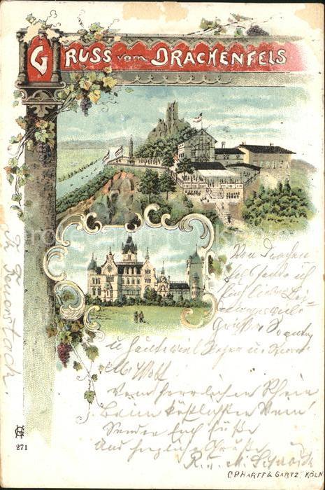 Koenigswinter Burg Drachenfels Ruine Hotel