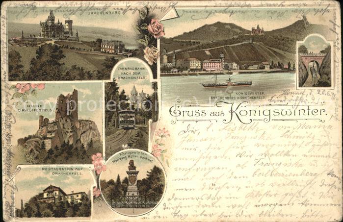 Koenigswinter Panorama Ruine Drachenfels Restauration