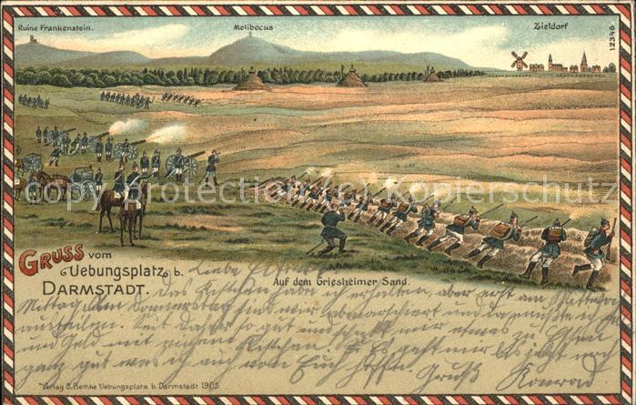 Darmstadt Truppen uebungsplatz Griesheimer Sand