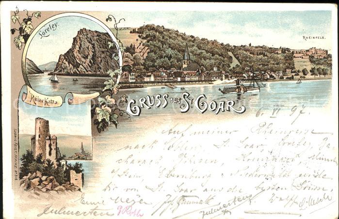 St Goar Loreley Rheinfels Ruine Katz