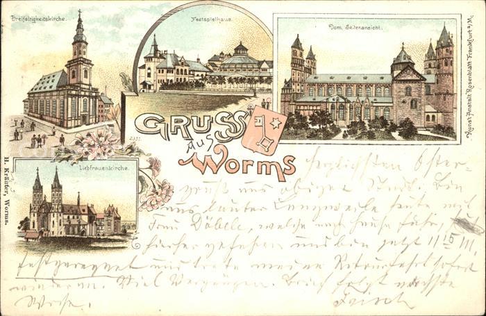 Worms Dreifaltigkeitskirche Festspielhaus Dom