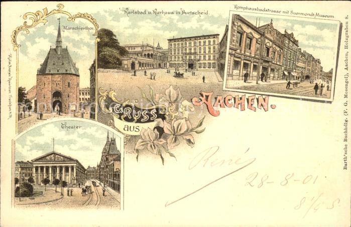 Aachen Marschierthor Karlsbad Kurhaus in Burtscheid Komphausbadstr mt Suermondt