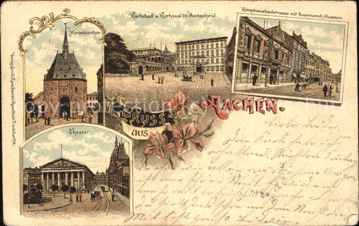 Aachen Marschierthor Karlsbad und Kurhaus Burt