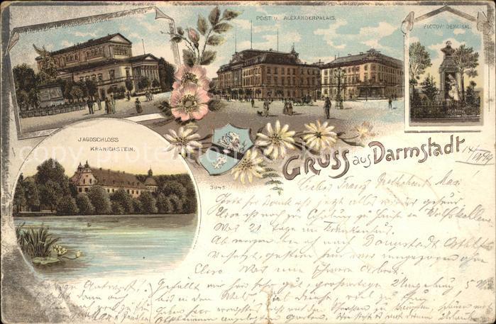 Darmstadt Theater Kriegerdenkmal Post Alexanderpa