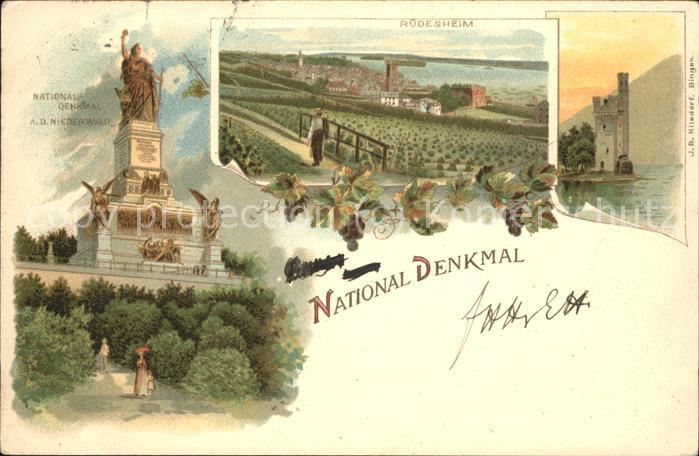 Ruedesheim Rhein Nationaldenkmal Panorama Mäuseturm