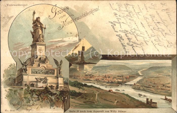 Bingen Rhein Nationaldenkmal Panorama Maeuseturm