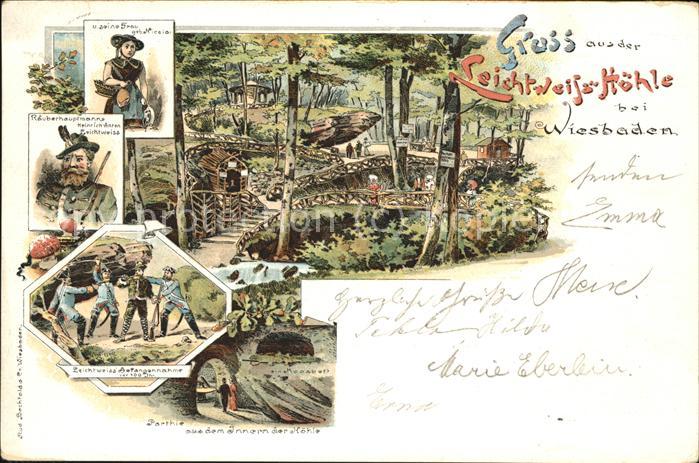 Wiesbaden Räuberhauptmann Leichtweiss mit Frau Ge