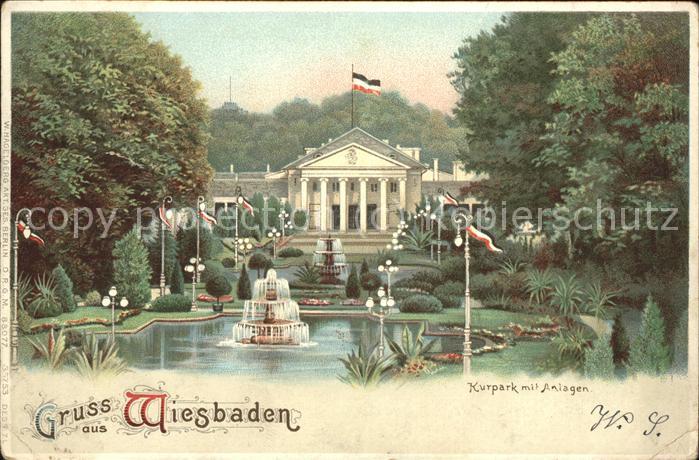 Wiesbaden Kurpark Anlagen Kurhaus