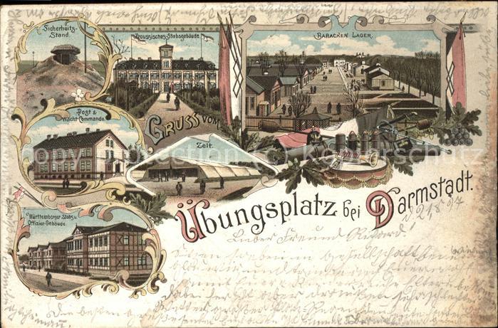 Darmstadt Truppen Übungsplatz Zelt Viertel Barack