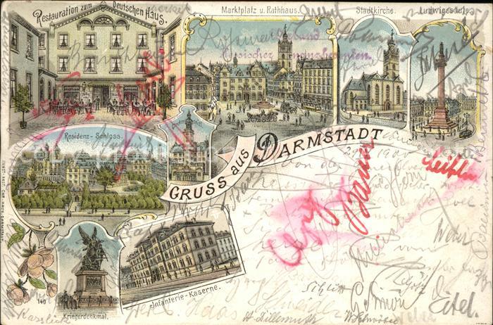 Darmstadt Restauration Residenzschloss Marktplatz Rathaus Stadtkirche Kriegerden