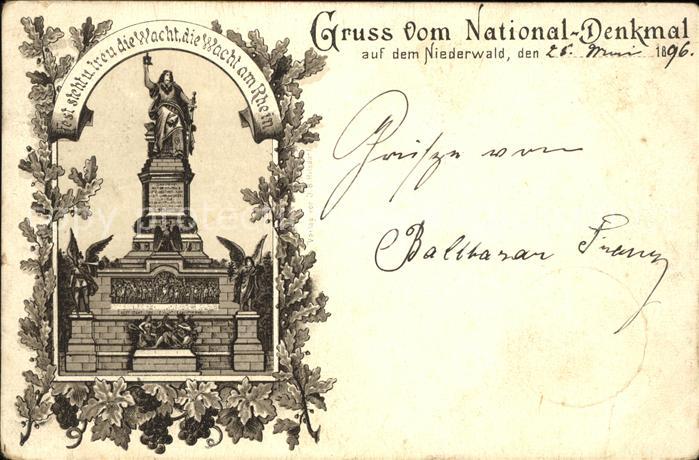 Ruedesheim Rhein Niederwald Nationaldenkmal