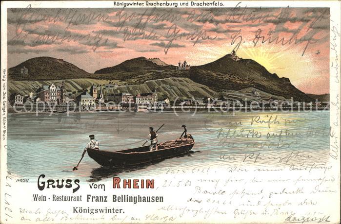 Koenigswinter Rheinpanorama Bootspartie