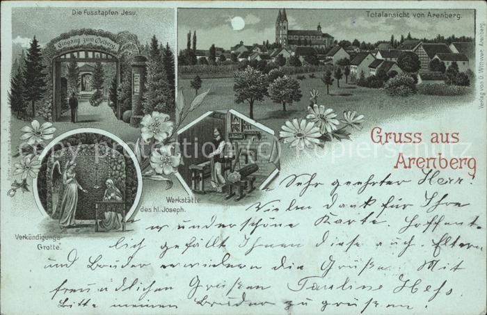 Arenberg Koblenz Totalansicht Die Fusstapfen Jesu Verkün