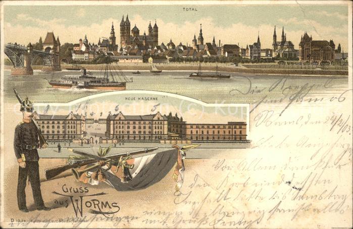 Worms Rheinpanorama Neue Kaserne