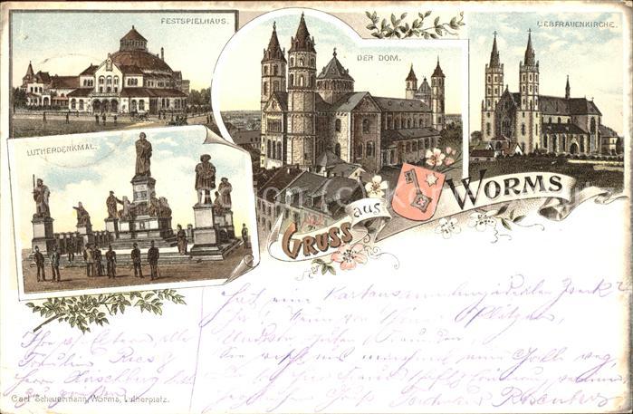 Worms Dom Lutherdenkmal Festspielhaus Liebfra