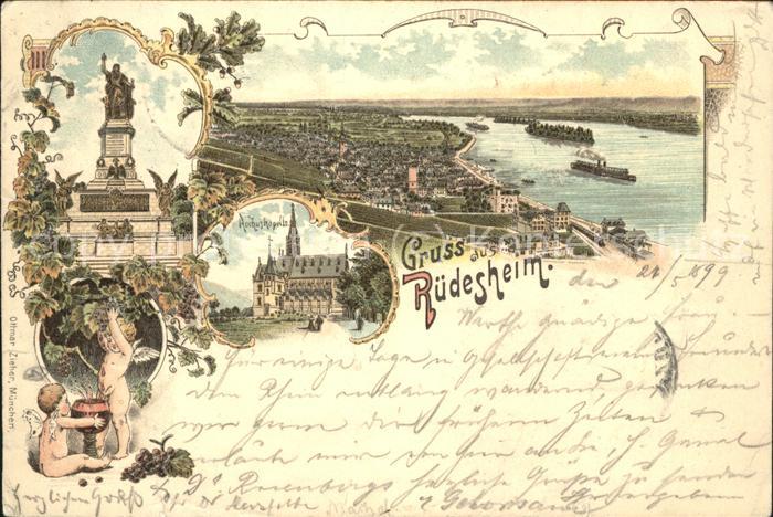 Ruedesheim Totalansicht Nationaldenkmal Rochuskape