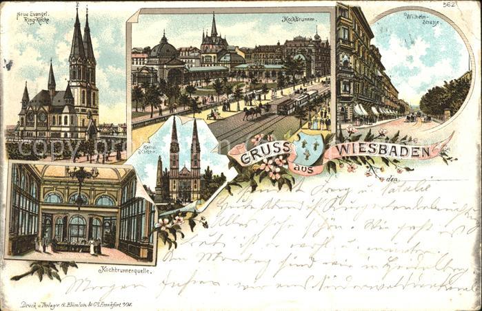 Wiesbaden Ev Ringkirche Kochbrunnen Wilhelmstrass