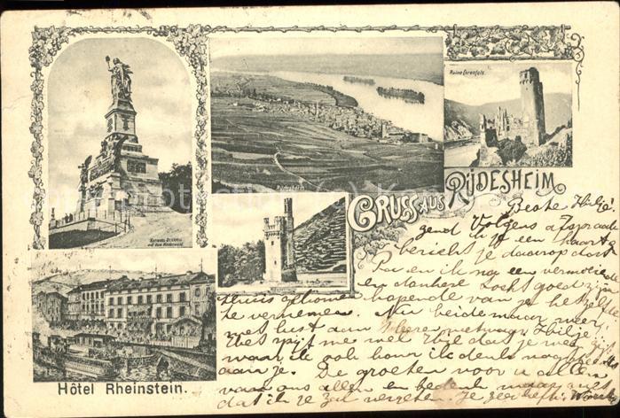 Ruedesheim Rhein Nationaldenkmal Panorama Mäusethurm Hot