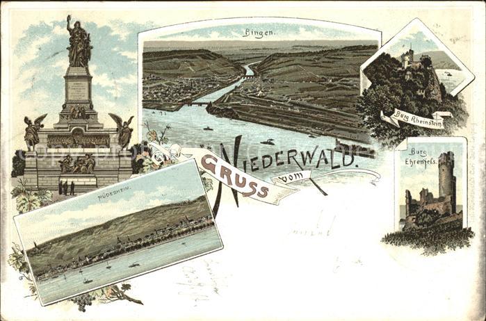 Ruedesheim Rhein Nationaldenkmal Bingen Rüdesheim Burg R