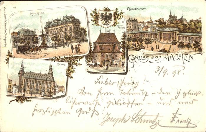 Aachen Kaiserplatz Elisenbrunnen Ponttor Ratha