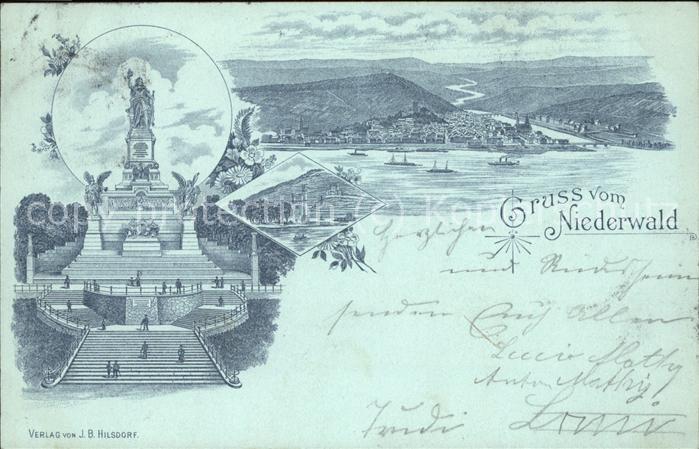 Ruedesheim Rhein Nationaldenkmal Panorama