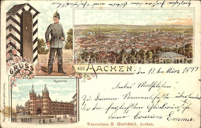 Aachen Panorama Wache Kaserne